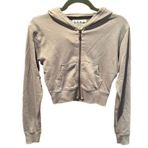 NWT Aeropostale Cropped Hoodie - Full Zip Lavender Junior Size XS